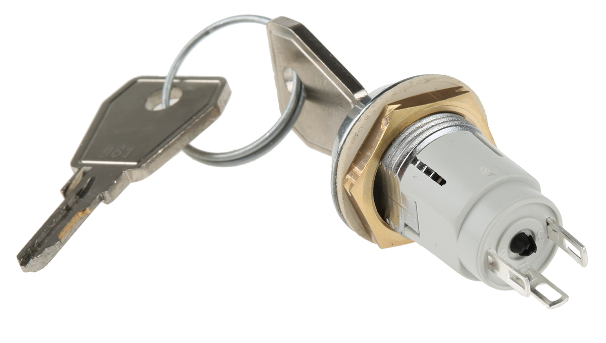 wrl-5-e-d-2 Lorlin IP66, IP67 Key Switch, SPDT, 1A 2-Way Random-Key