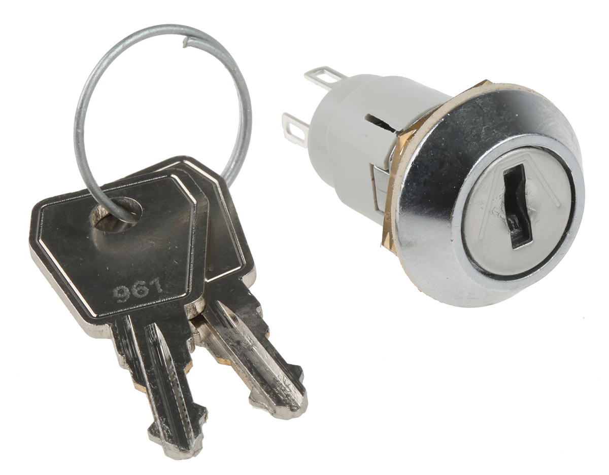 wrl-5-e-d-2 Lorlin IP66, IP67 Key Switch, SPDT, 1A 2-Way Random-Key
