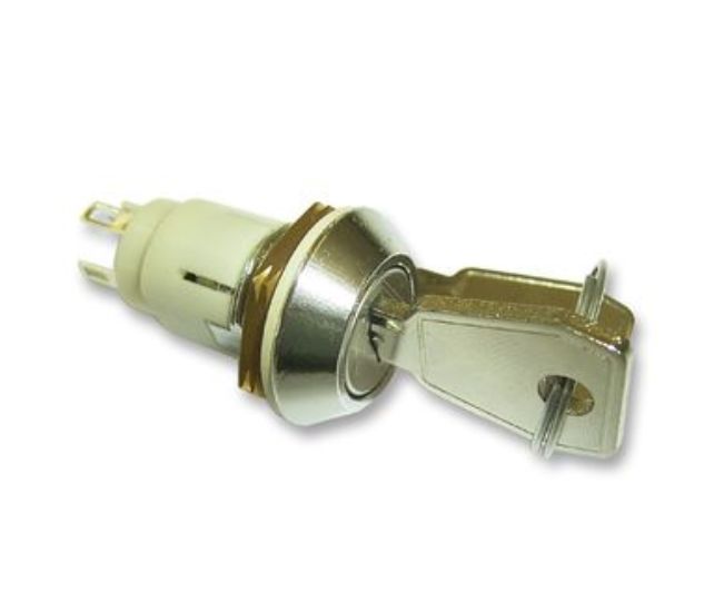 Lorlin IP67, IP66 Keylock Switch, DPST, 1A 2-Way Common-Key