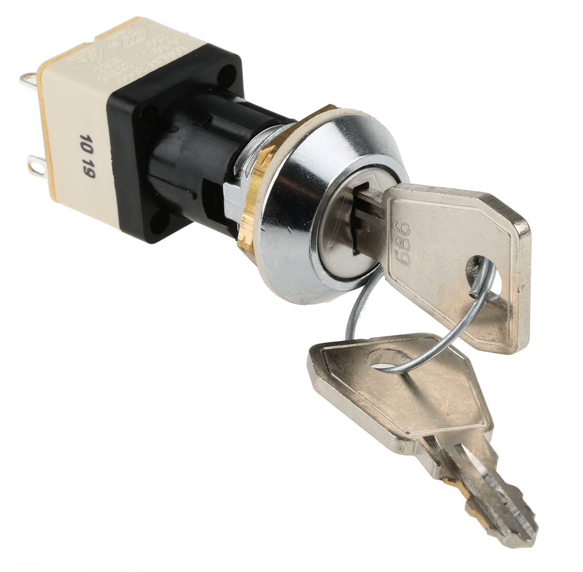 Lorlin IP67 Key Switch, DPST, 4A 2-Way