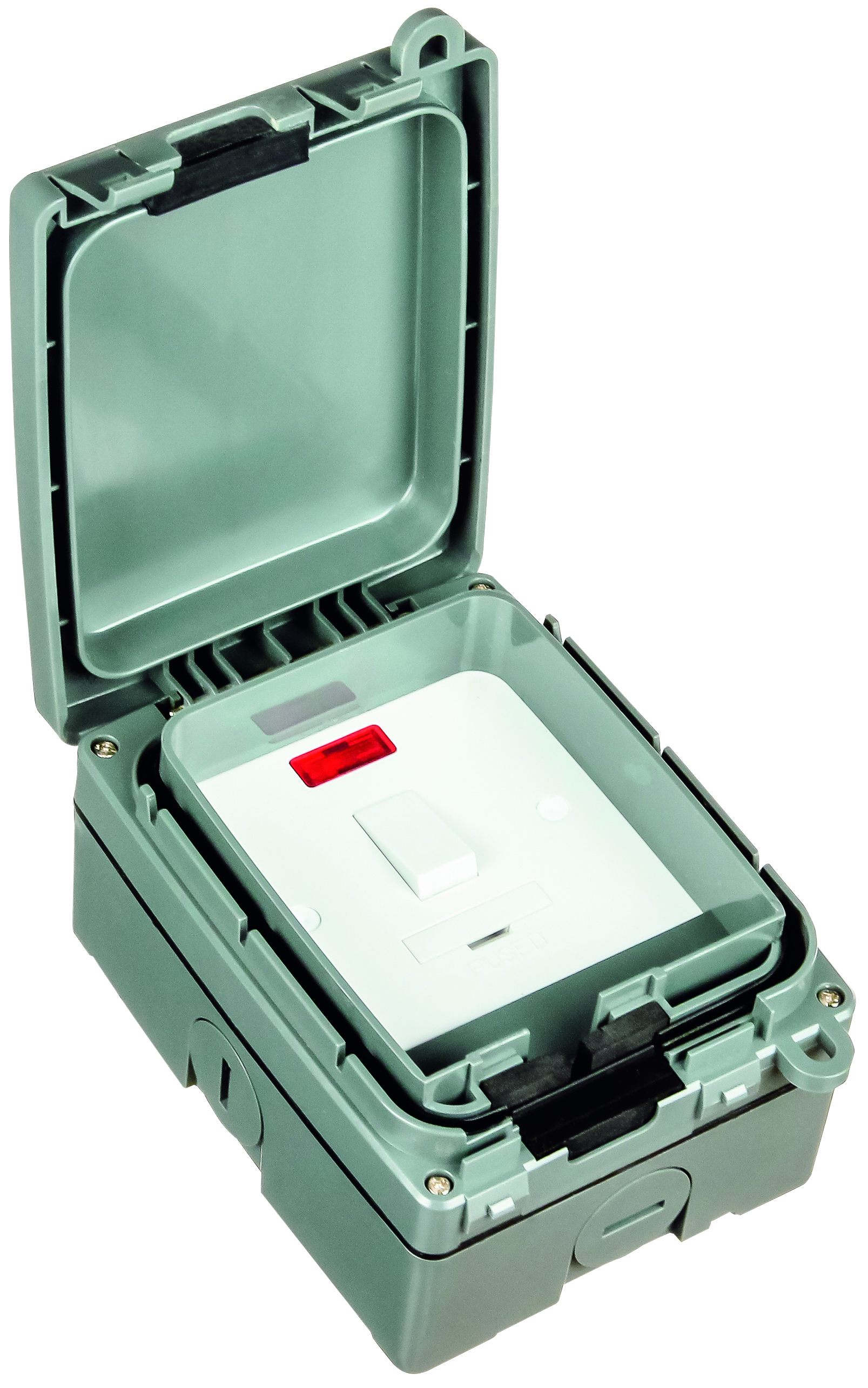 Timeguard 13A Switched Fused Spur 2014/35/EU, 2011/65/EU, BS1363, 2014/30/EU, CE, BS7288, 2015/863 IP66