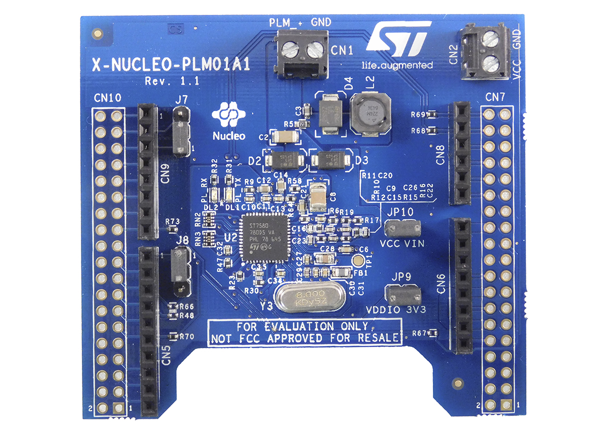 STMicroelectronics NUCLEO ST7580 Evaluation Kit for STM32 Nucleo 250 kHz X-NUCLEO-PLM01A1
