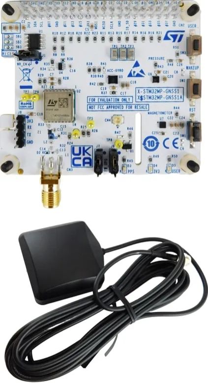 STMicroelectronics GNSS and Inertial Sensor Expansion Board for STM32 MPU Expansion Board for X-STM32MP-GNSS1 Arduino