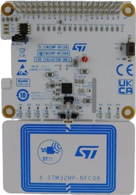STMicroelectronics STM32MP Expansion Board for NFC Card Reader Expansion Board Expansion Board X-STM32MP-NFC08