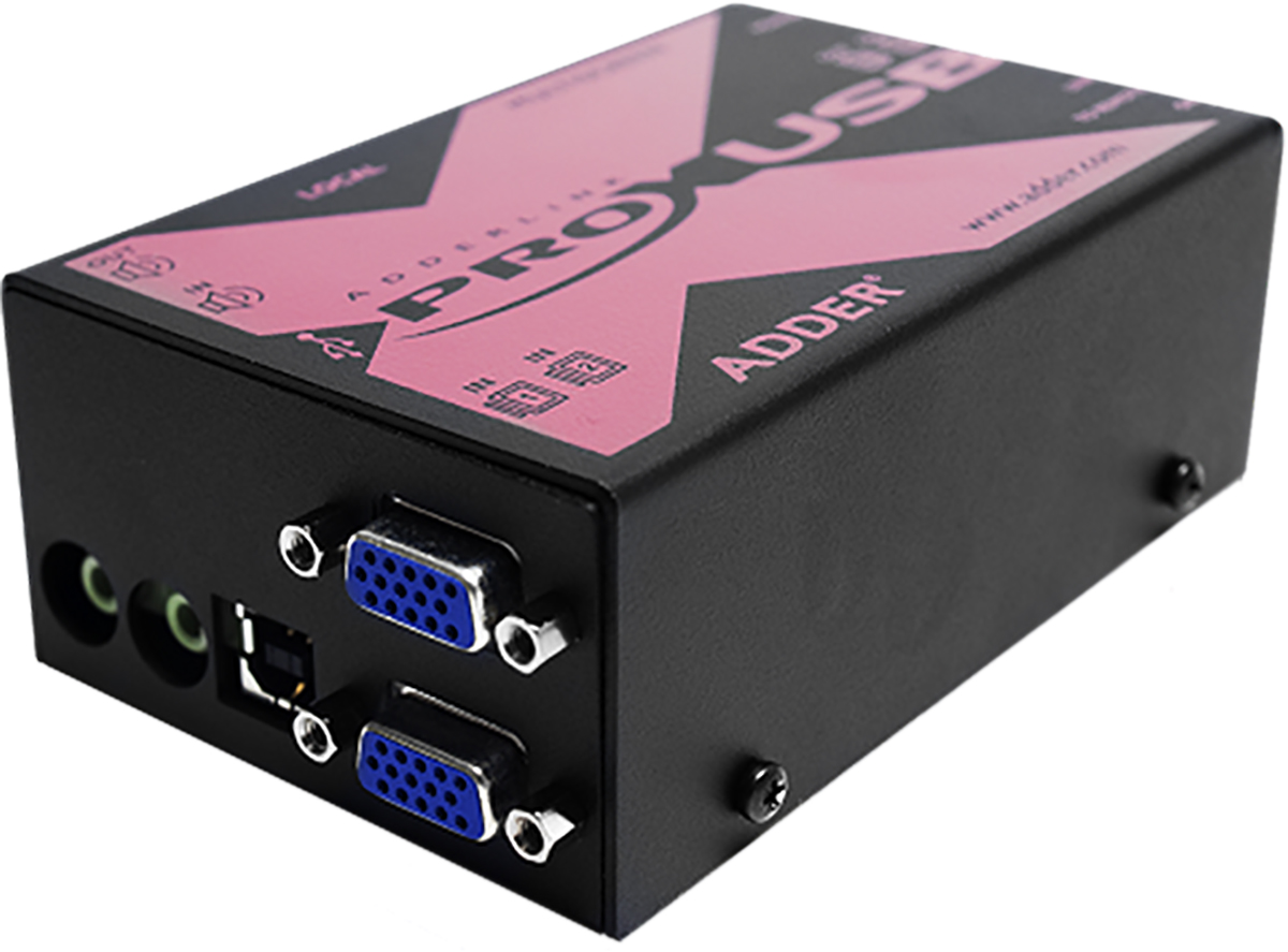 Adder Dual Monitor USB Extender Pair VGA over Catx KVM Extender 300 m