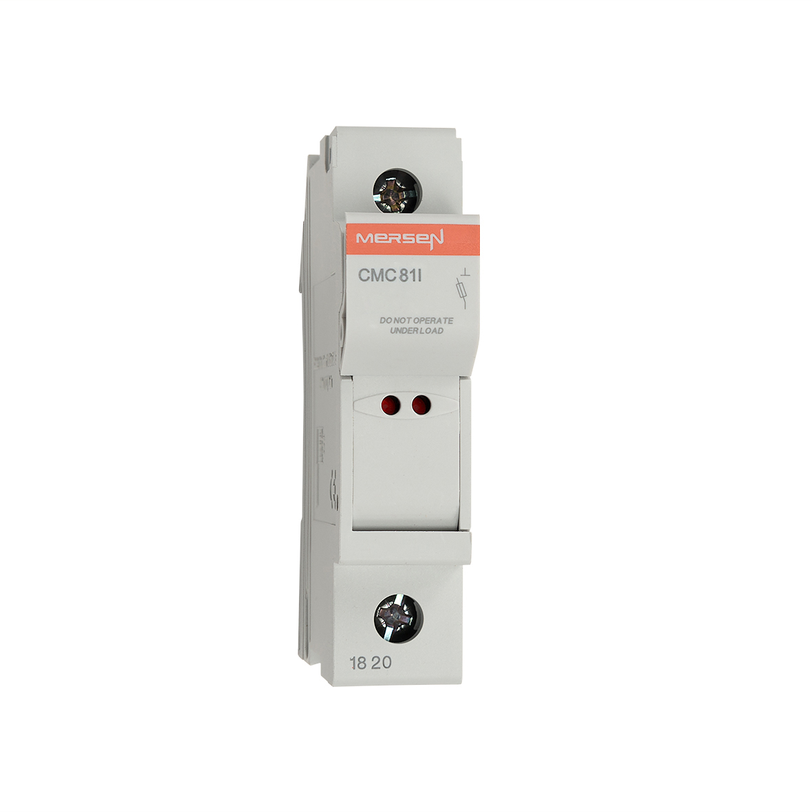 Mersen 25A Rail Mount Fuse Holder for 8.5 x 31.5 mm, 1P-Pole, 400V ac
