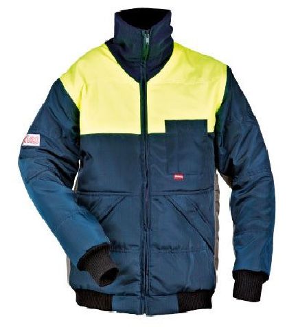 Flexitog Navy, Yellow, Cold Resistant Jacket, S 1 EA