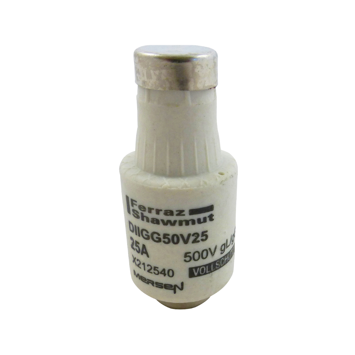 Mersen 25A D2 Diazed Fuse, E27 Thread Size, 500V