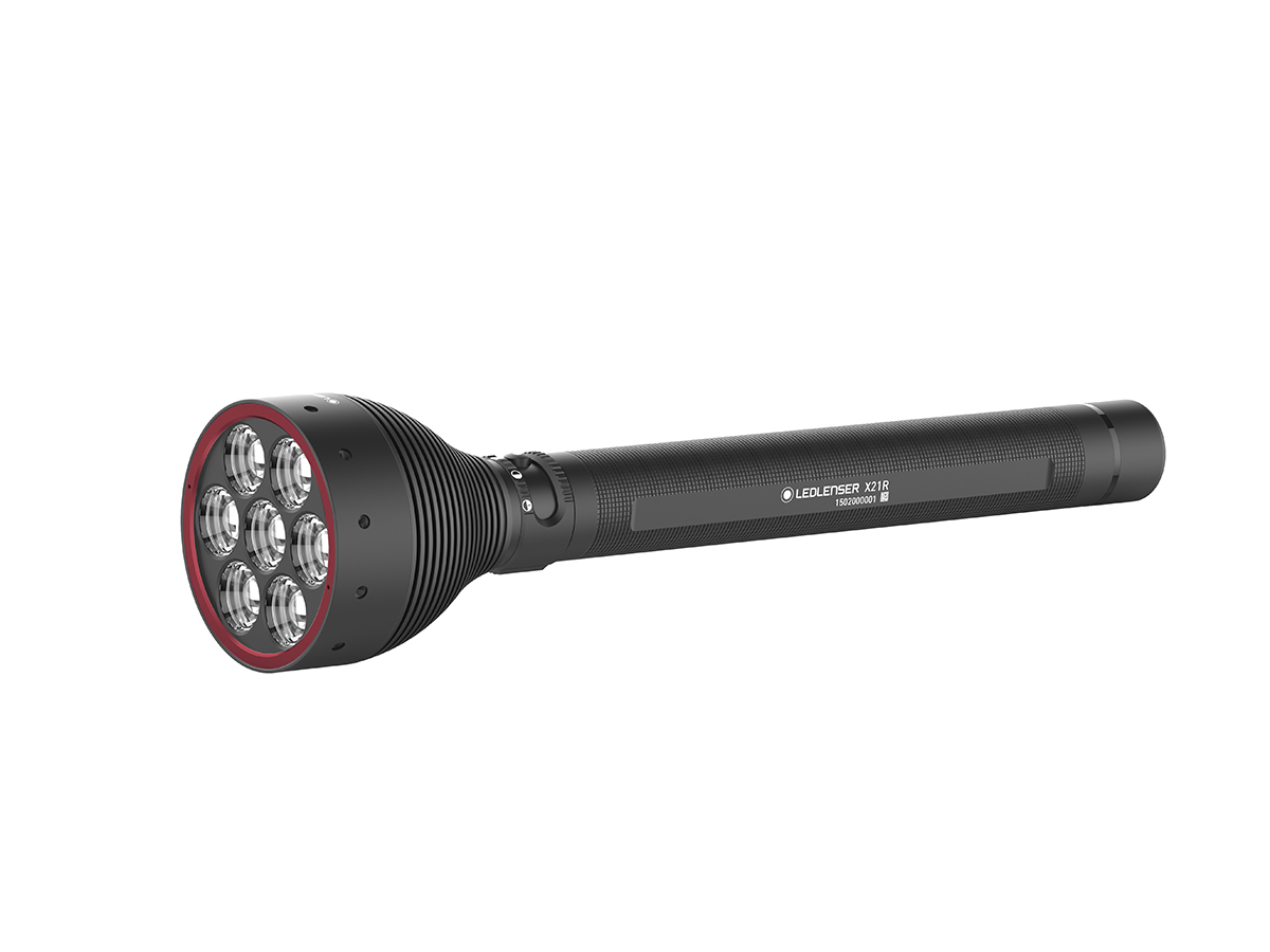 x21r LEDLENSER LED Tactical Torch Black Rechargeable