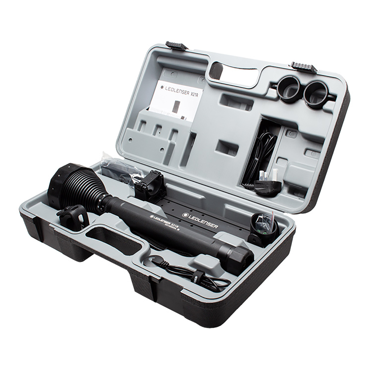 x21r LEDLENSER LED Tactical Torch Black Rechargeable