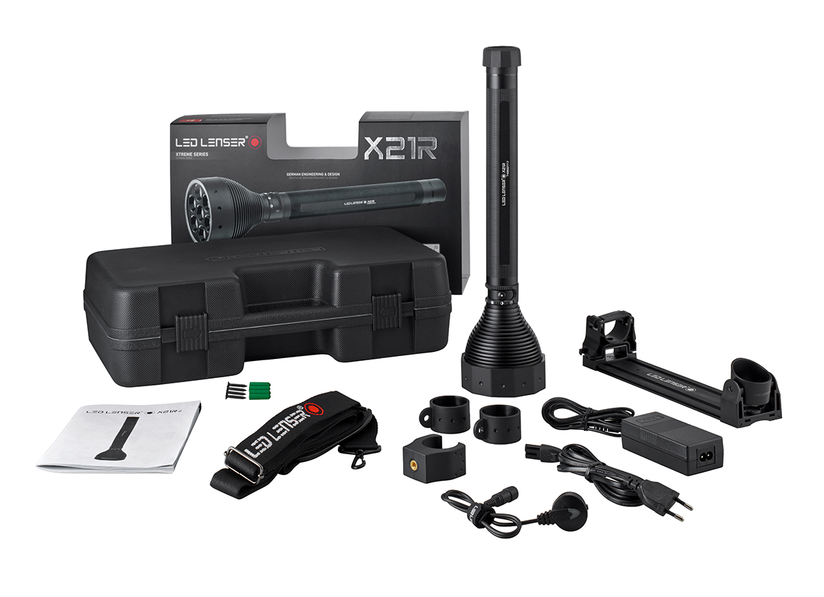 x21r LEDLENSER LED Tactical Torch Black Rechargeable