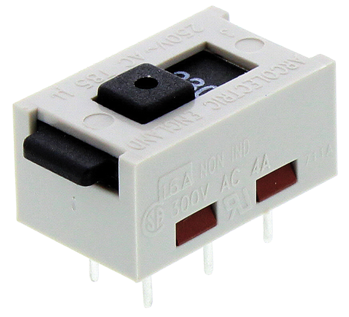 Arcolectric (Bulgin) Ltd PCB Slide Switch DPCO 16 A Polyamide 66