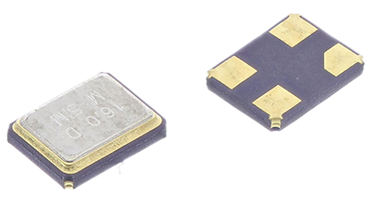 MERCURY 16 MHz Crystal ±30 ppm SMD 4-Pin 0.7 mm 3.2 mm 2.5mm