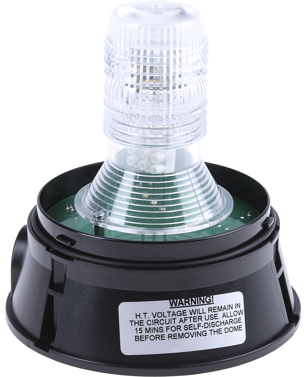 Moflash X400 Series Amber, Blue, Clear, Green, Red Flashing Beacon 230V, Xenon Bulb Wall, Surface, IP65