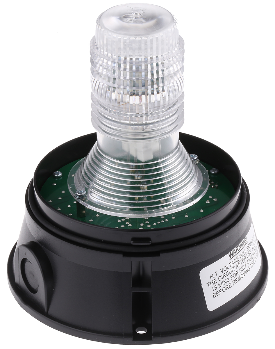 x401-18rs Moflash X401/400 Series Green, Red, Amber, Blue, Clear Flashing Beacon 24V dc, Xenon Bulb Surface, Wall, IP65