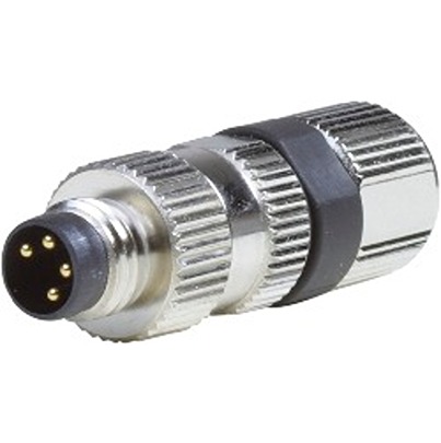 B&R Male 4 way Straight to Female 4 way M8 Connector