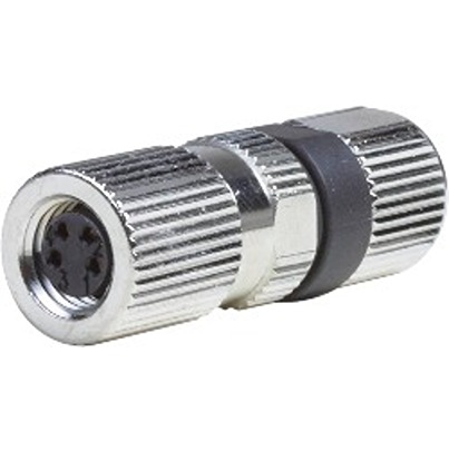 B&R Male 4 way Straight to Female 4 way M8 Connector