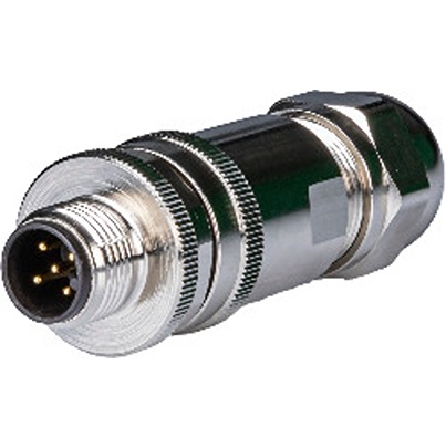 B&R Male 5 way Straight to Female 5 way M12 Connector