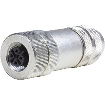 B&R Male 5 way Straight to Female 5 way M12 Connector