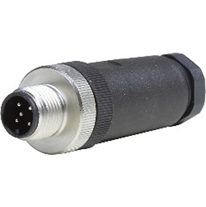 B&R Male 5 way M12, Straight to 5 way Connector