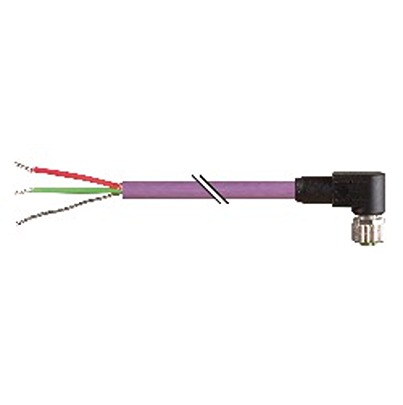 B&R Male 5 way 5-Pin Socket to Female 5 way Unterminated Actuator/Sensor Cable, 5 m