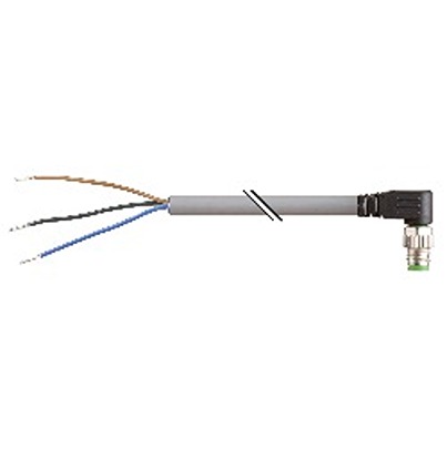 B&R Male 3 way Right Angle to 4 way Unterminated Actuator/Sensor Cable, 5 m