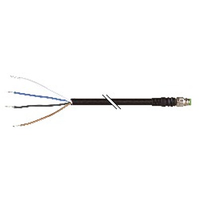 B&R Male 4 way Straight to 4 way Unterminated Actuator/Sensor Cable, 5 m