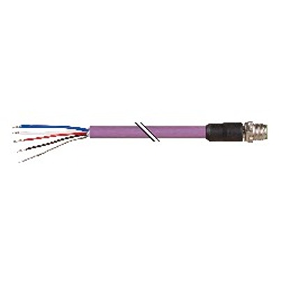 B&R Male 4 way Straight to Unterminated Actuator/Sensor Cable, 10 m