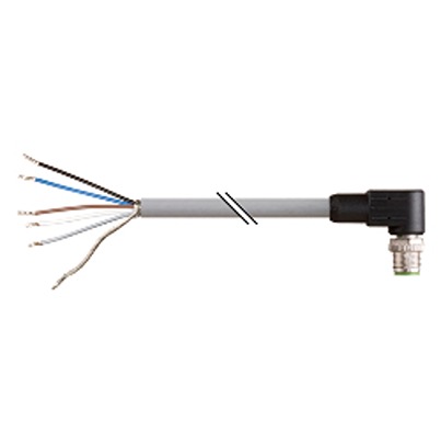 B&R Male 4 way Right Angle to Unterminated Actuator/Sensor Cable, 20 m