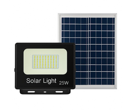 E-Pro Solar Powered LED Floodlight 60 High-Brightness 5730 LEDs 6V/6W Polycrystalline Panel