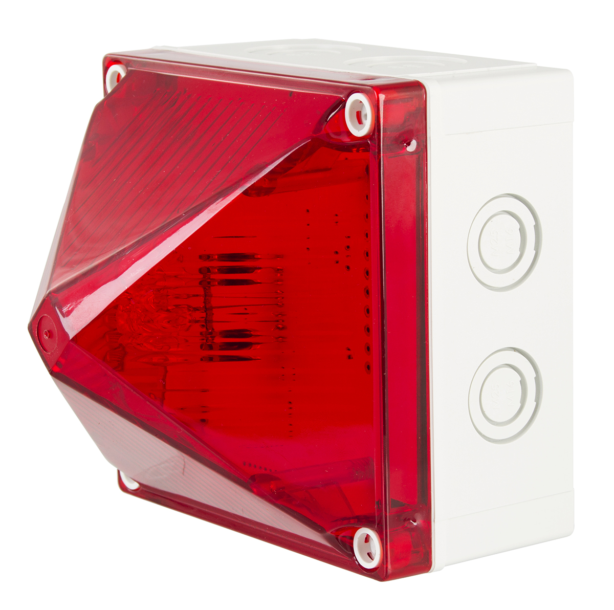 Moflash X700 Synchronous Series Red Flashing Beacon 230V, Xenon Bulb Surface, IP66, IP67