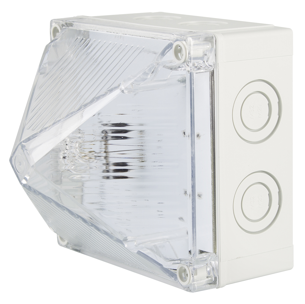 Moflash X700 Synchronous Series Clear Flashing Beacon 230V ac, Xenon Bulb Surface, IP66, IP67