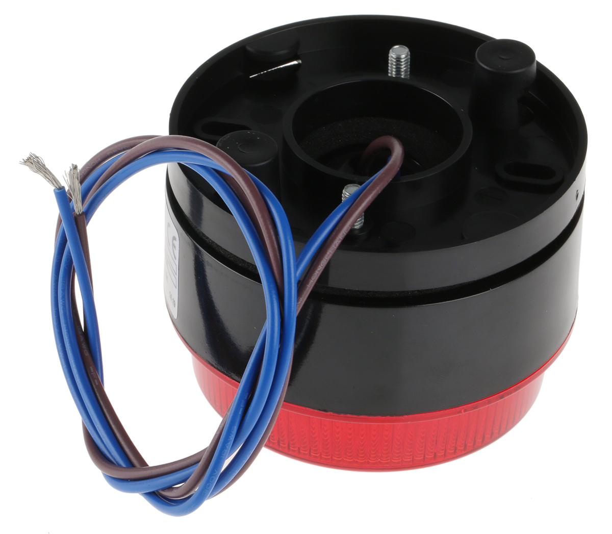 x80-04-02 Moflash X80 Series Red Flashing Beacon 230V ac, Xenon Bulb Conduit, Stud Mount, Surface Mount, Wall, IP67