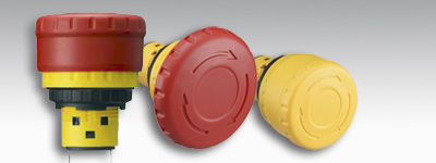 xa1e-bv403rh-emo Idec XA Series Twist Release Emergency Stop Push Button, Panel Mount, 16 mm Cutout, 3 NC, IP65