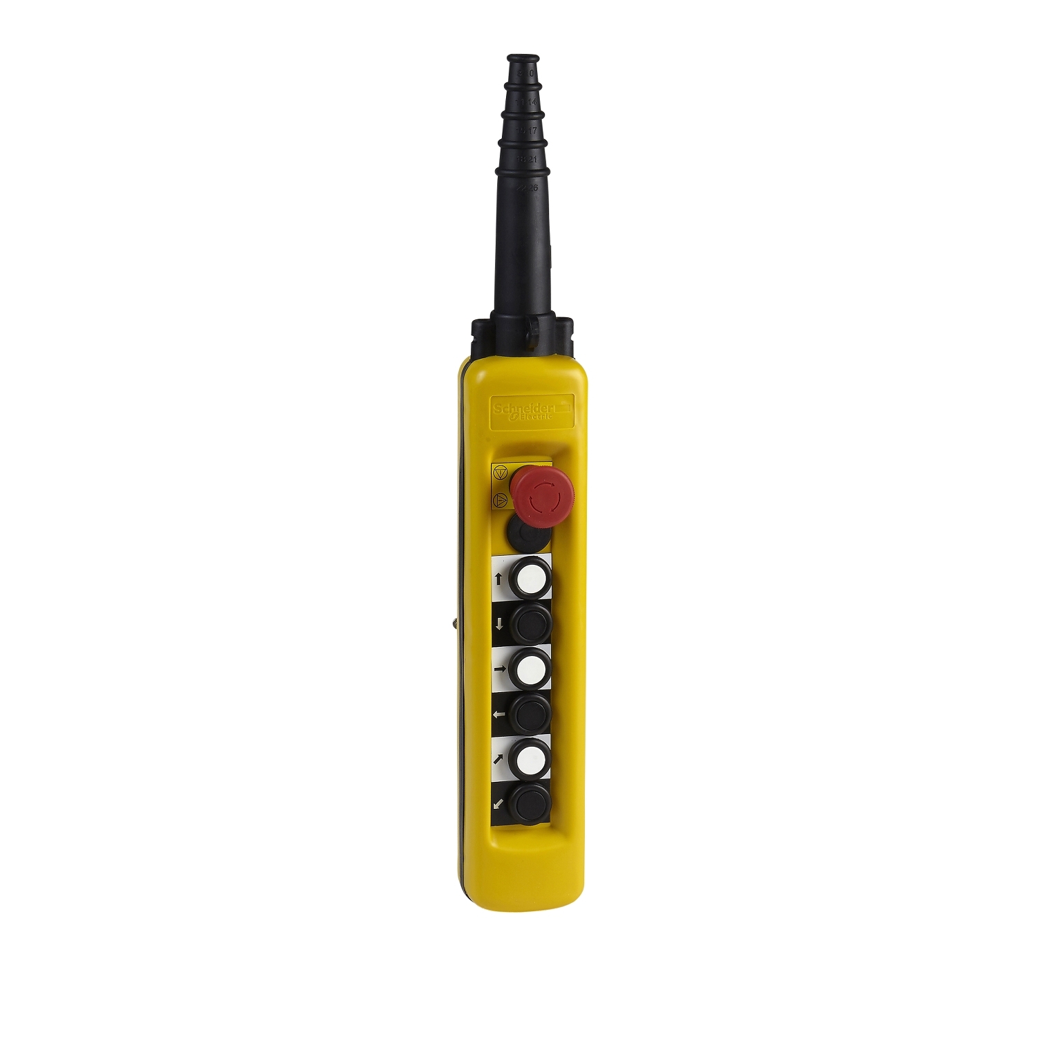 Schneider Electric Slow Break Push Button Control Station - 2 NO/1 NC, Polypropylene, Red, Black, White, Arrow, IP65