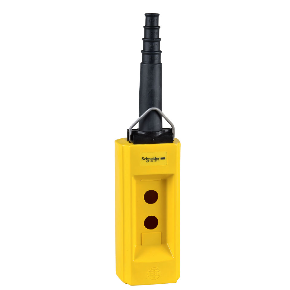 Schneider Electric Control Station Switch, Glass Reinforced Plastic, 2 Cutouts, IP65