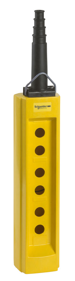 Schneider Electric Control Station Switch, Glass Reinforced Plastic, 6 Cutouts, IP65