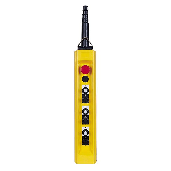 Schneider Electric Snap Action Push Button Control Station - SPST, Glass Reinforced Polyester, 7 Cutouts, White, Black,