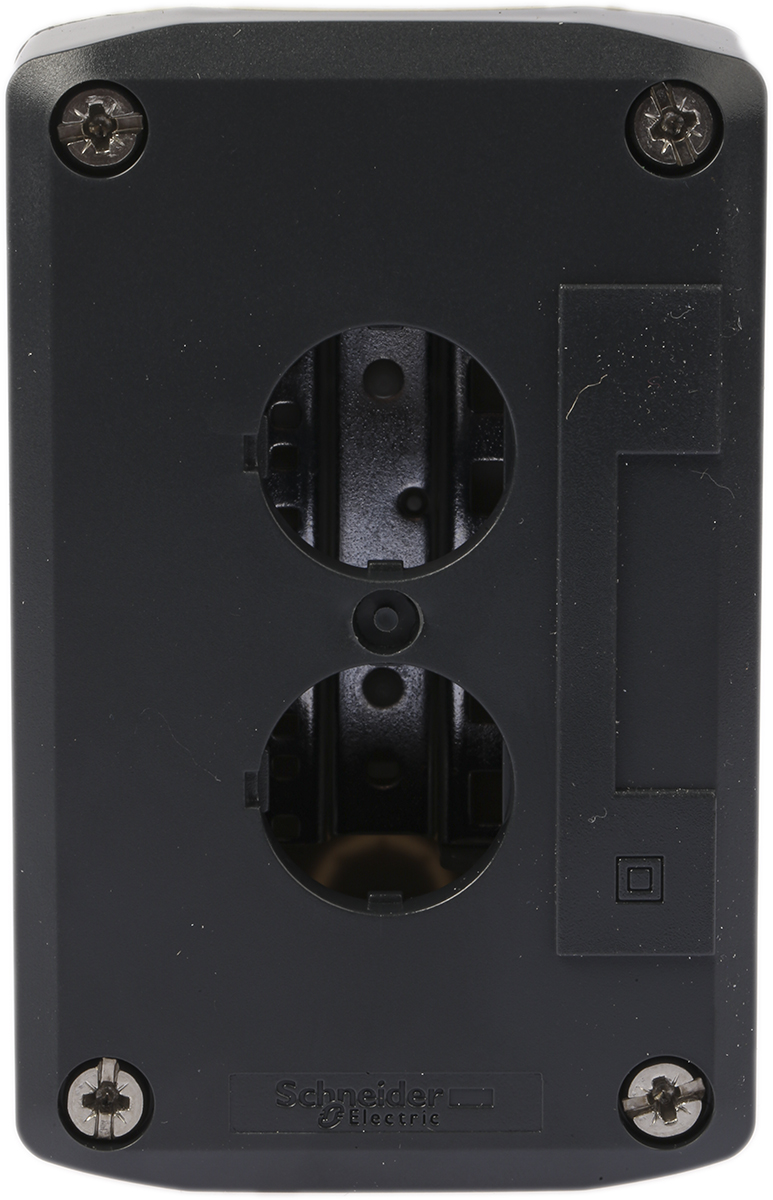 xald02 Schneider Electric Grey Polycarbonate XALD Control Station Enclosure - 2 Hole 22 mm Diameter