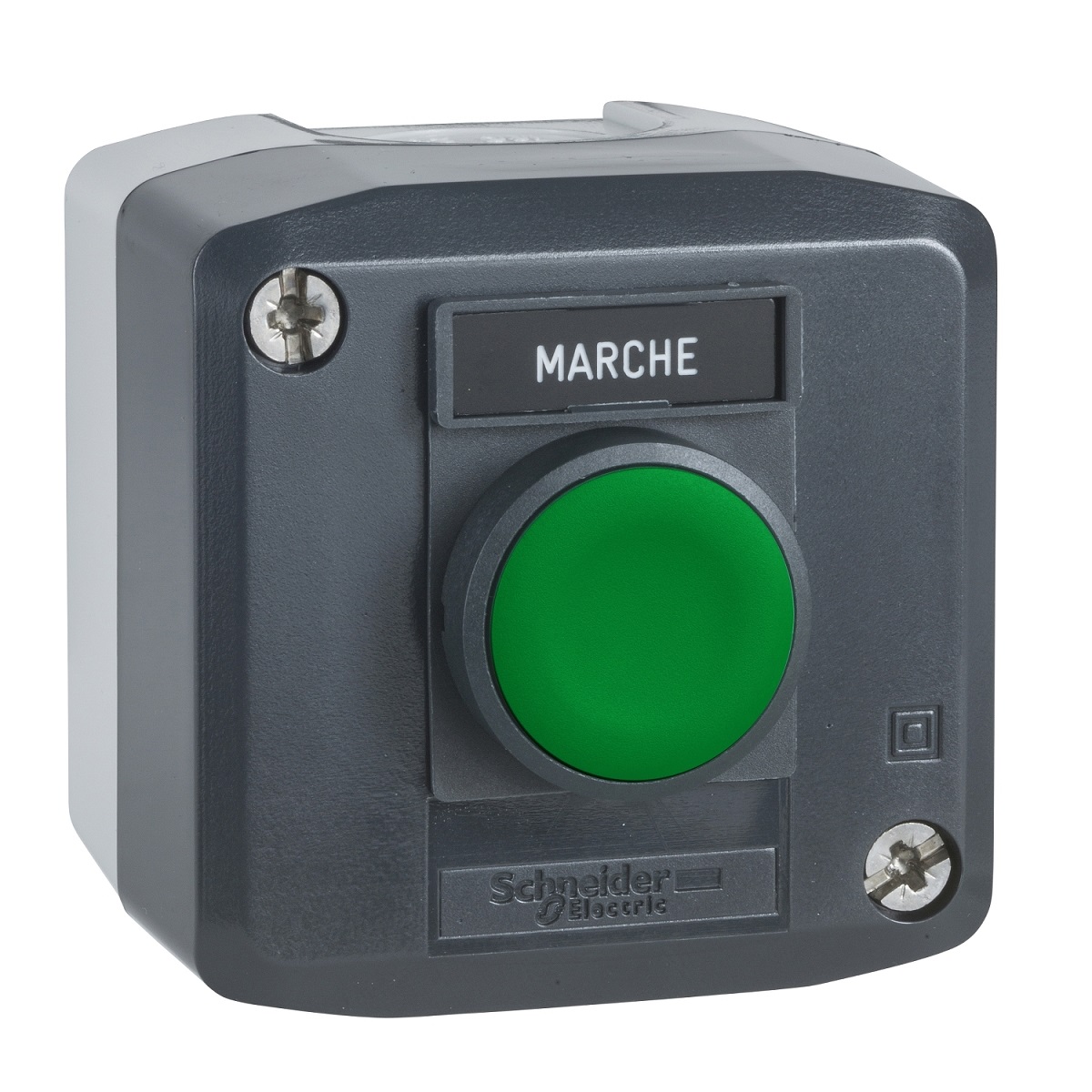 Schneider Electric Spring Return Enclosed Push Button, Polycarbonate, Green, IP67, IP66, IP69K