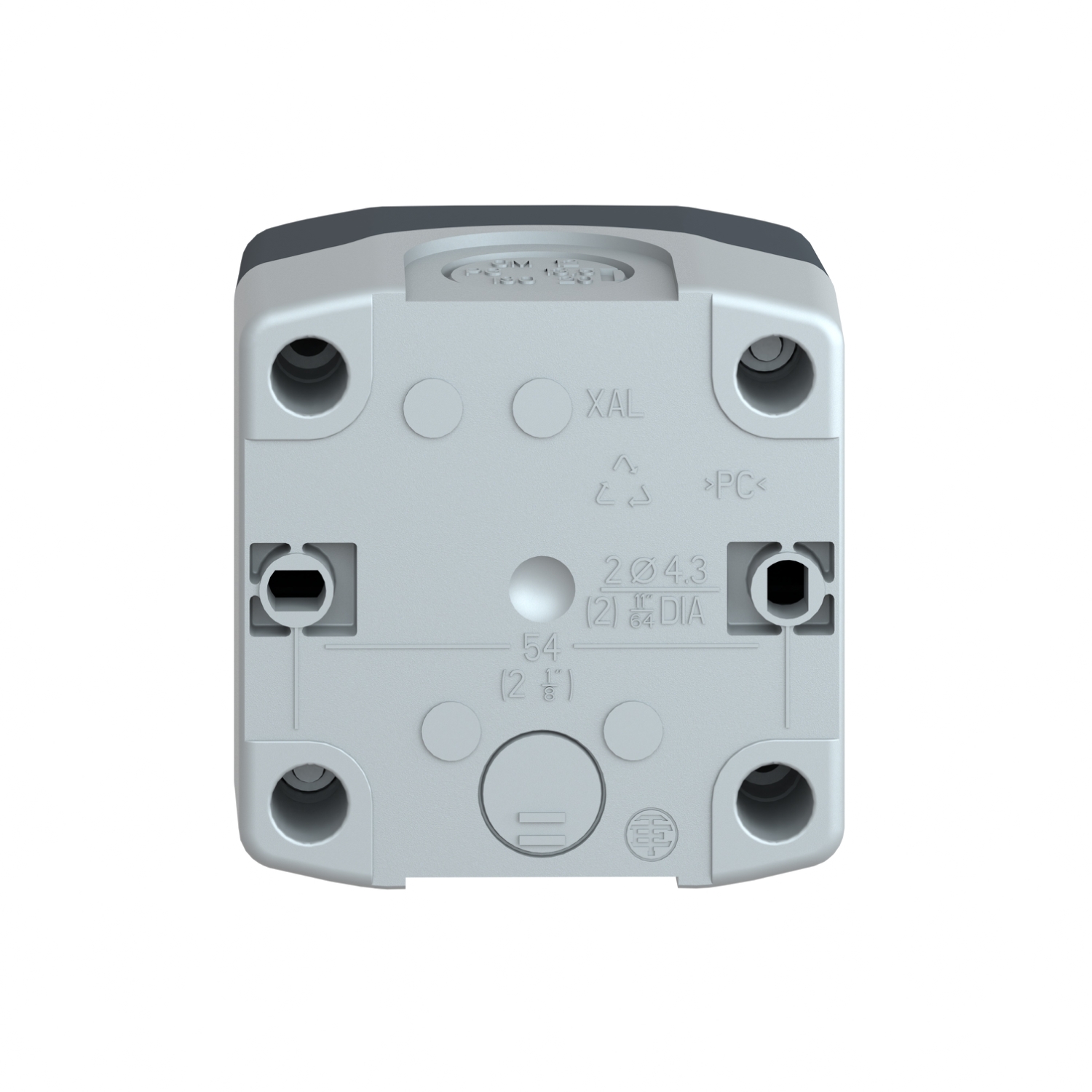 xald102 Schneider Electric Spring Return Enclosed Push Button - SPST, Polycarbonate, 1 Cutouts, Green, I, IP69K, IP67, IP66