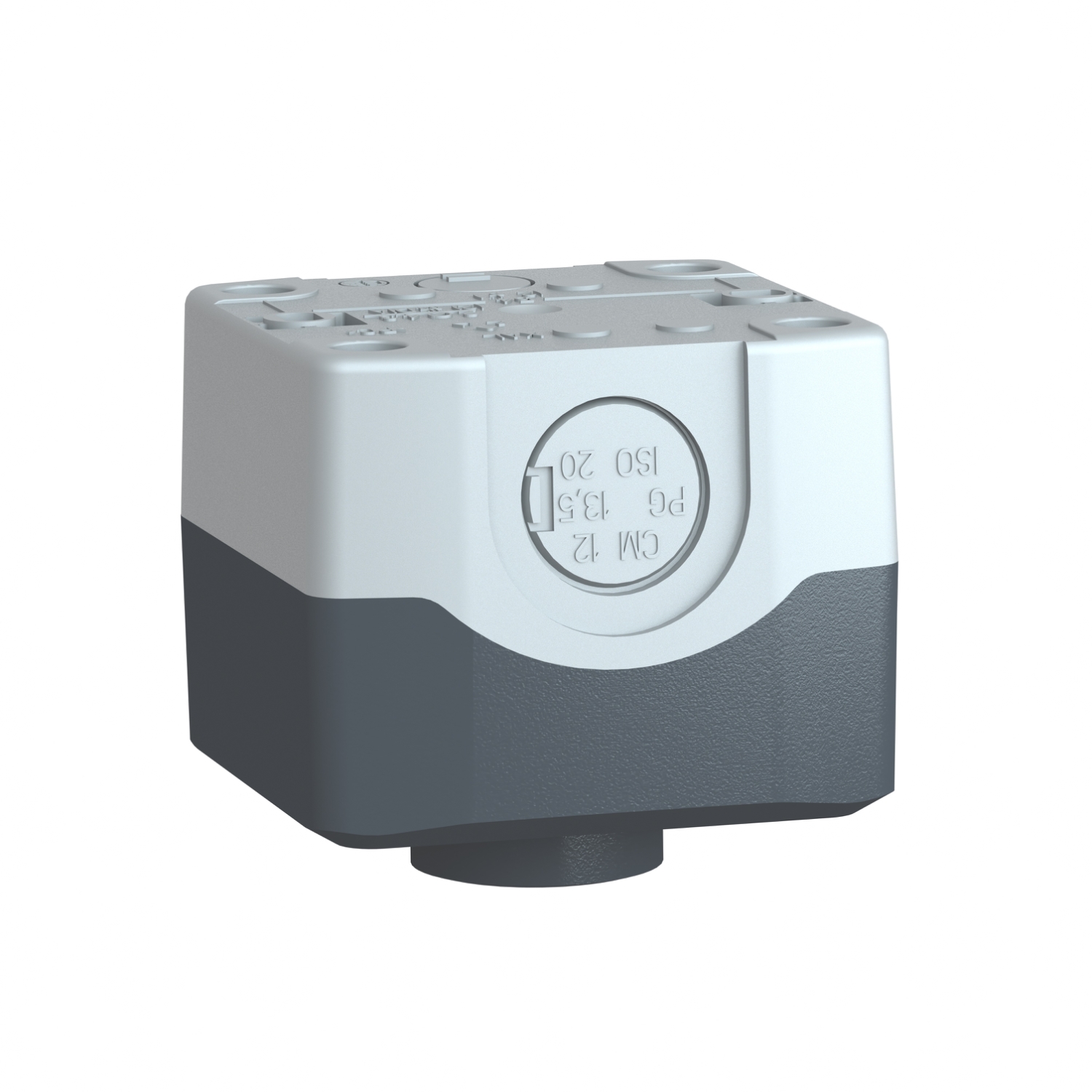 xald102 Schneider Electric Spring Return Enclosed Push Button - SPST, Polycarbonate, 1 Cutouts, Green, I, IP69K, IP67, IP66