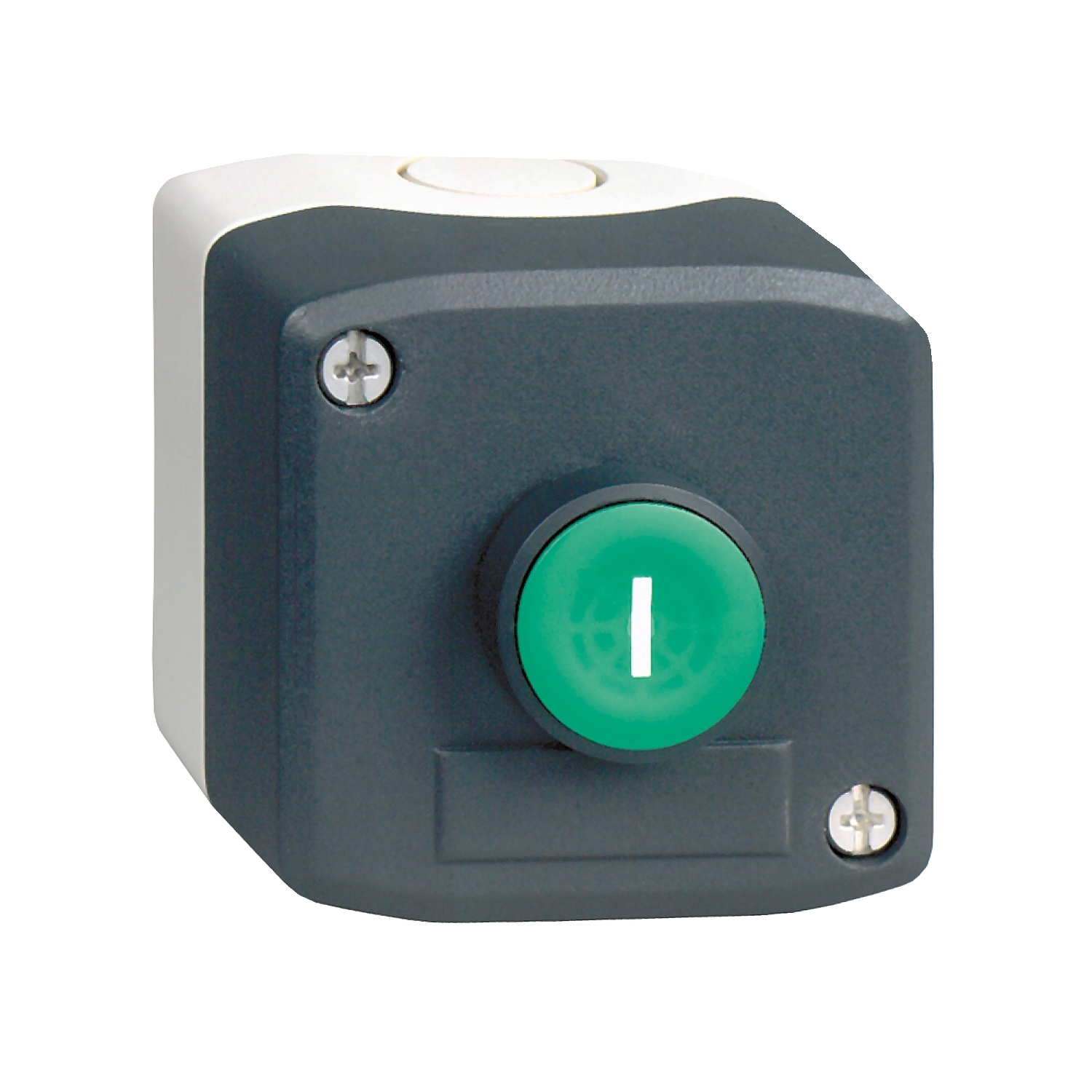 xald102e Schneider Electric Light Grey Polycarbonate Harmony Push Button Switch - 1 Hole 22 mm Diameter