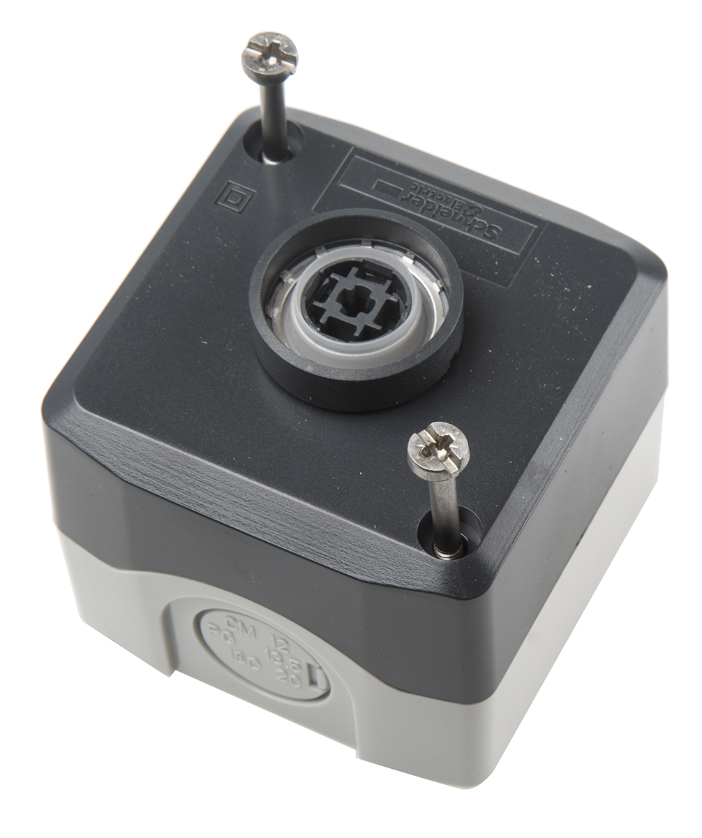 Schneider Electric Spring Return Enclosed Push Button - SPST, Polycarbonate, Red, O, IP66, IP67, IP69