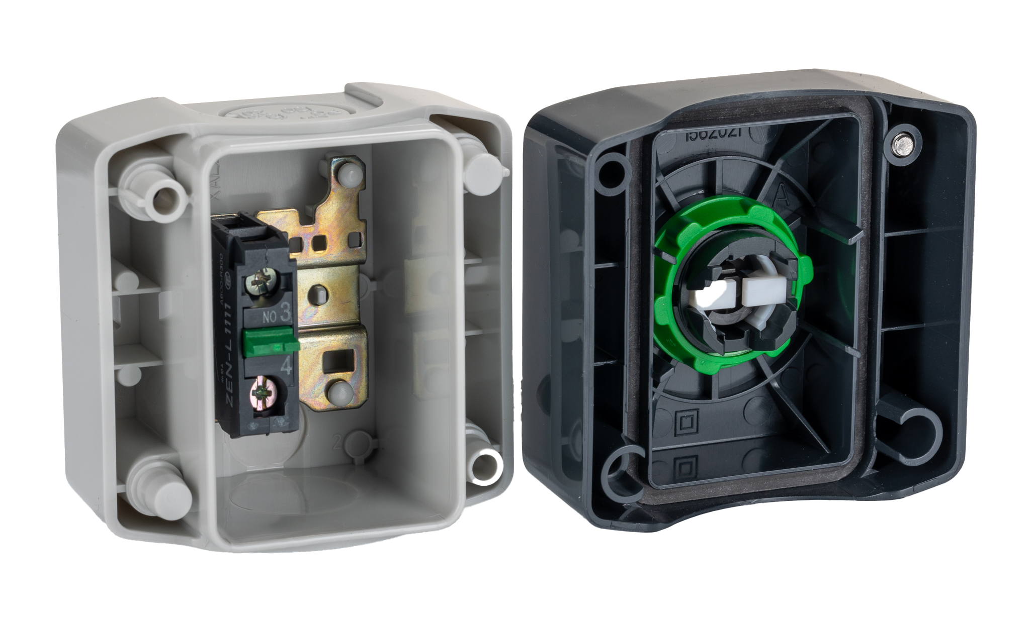 xald134 Schneider Electric Start-Stop Control Station Switch - SPST, Polycarbonate, 1 Cutouts, IP67, IP66, IP69K