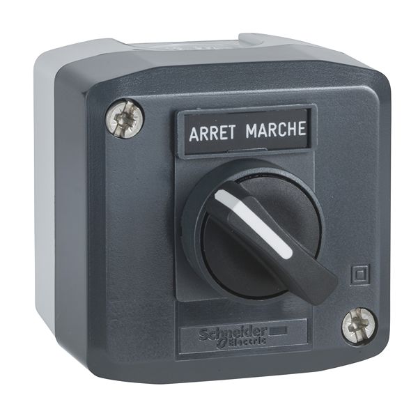 Schneider Electric Control Station Switch - 1 NO, Polycarbonate, 1 Cutouts, Dark Grey, IP67, IP69K, IP66