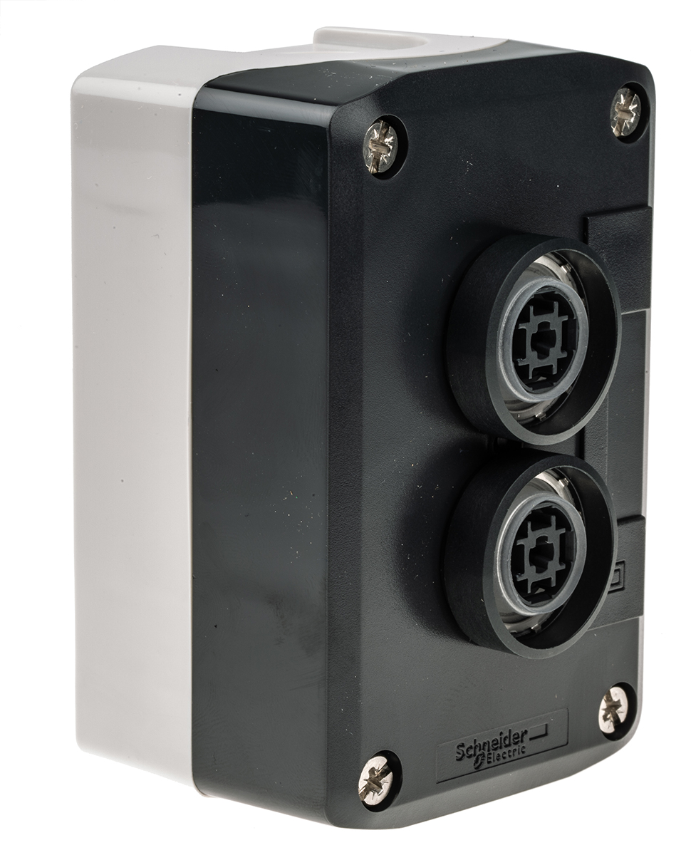 Schneider Electric Spring Return Push Button Control Station, Polycarbonate, Green, Red, I/O, IP69K, IP66, IP67