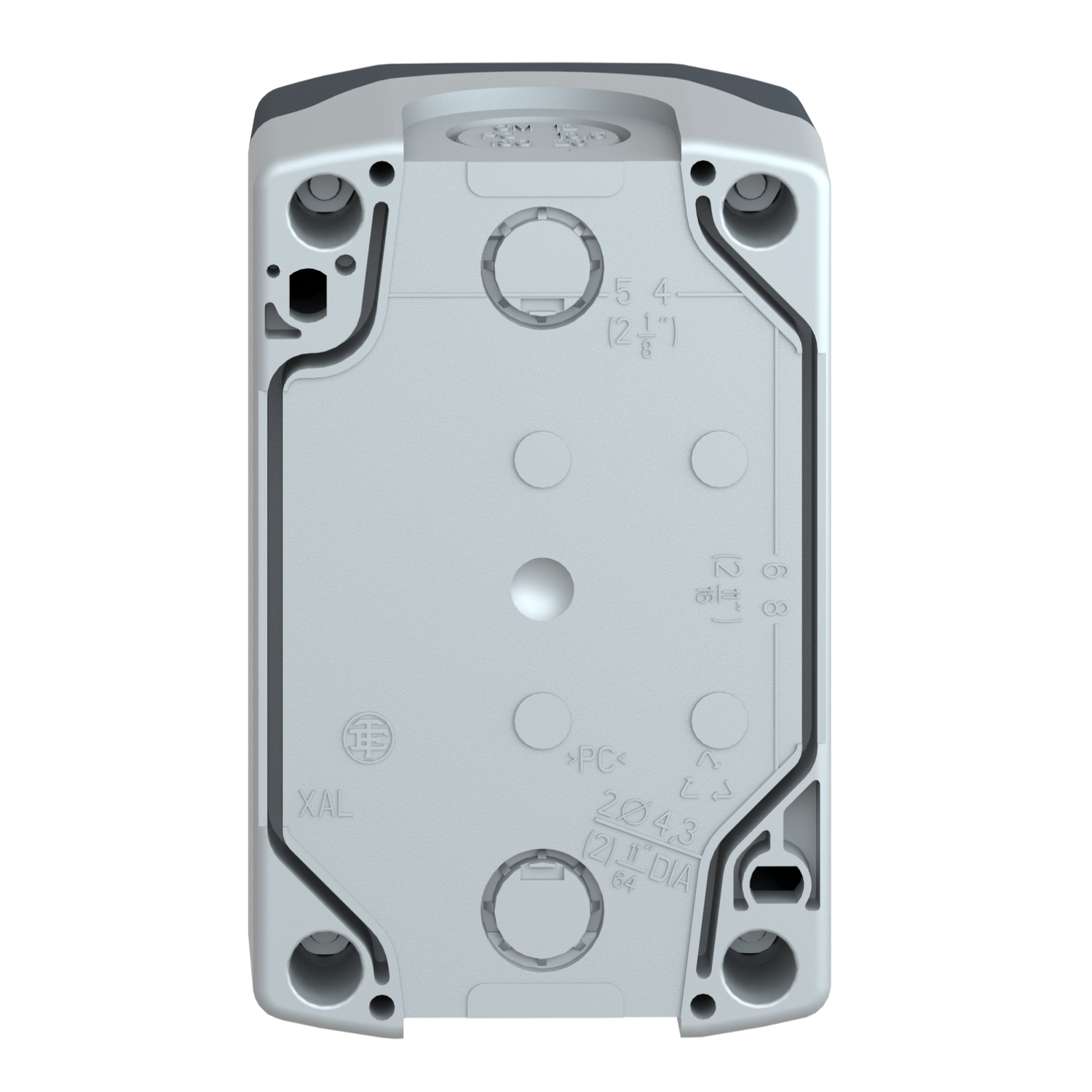 xald224 Schneider Electric Spring Return Enclosed Push Button - SPST, Polycarbonate, Red, Green, IP67, IP66, IP69K