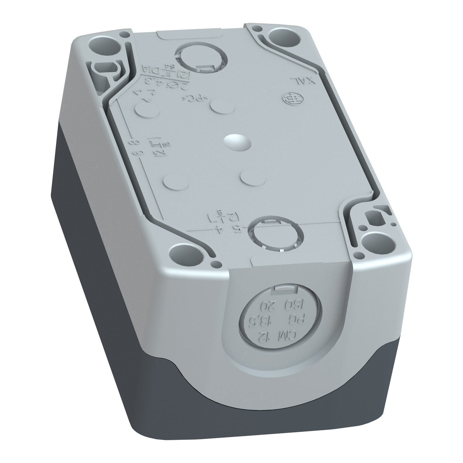 xald224 Schneider Electric Spring Return Enclosed Push Button - SPST, Polycarbonate, Red, Green, IP67, IP66, IP69K