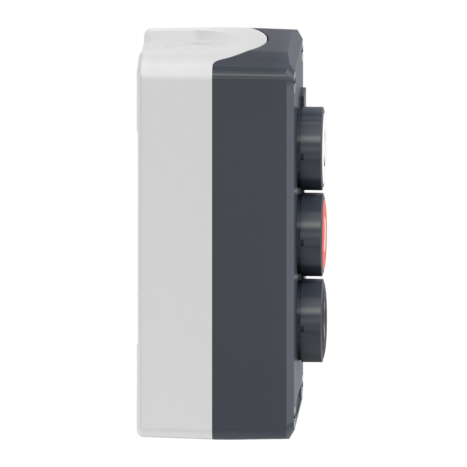xald324 Schneider Electric Spring Return Enclosed Push Button - SPST, Polycarbonate, 3 Cutouts, Red, Black, White, Yes, IP67,